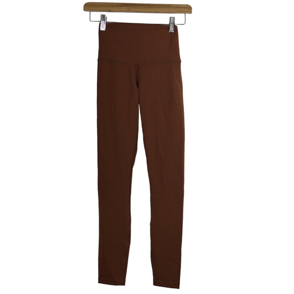 Everlane Womens ReNew Stretch High Rise The Perform Ankle Leggings Copper Sz XS